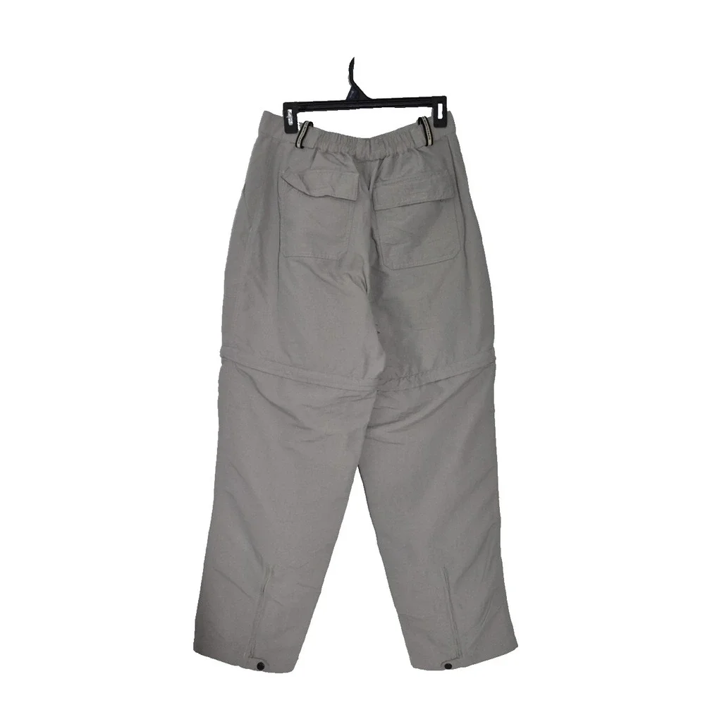 The North Face Pants Womens L Gray Stretch Convertible‎ Zip Ankle Hiking Outdoor - Picture 2 of 9